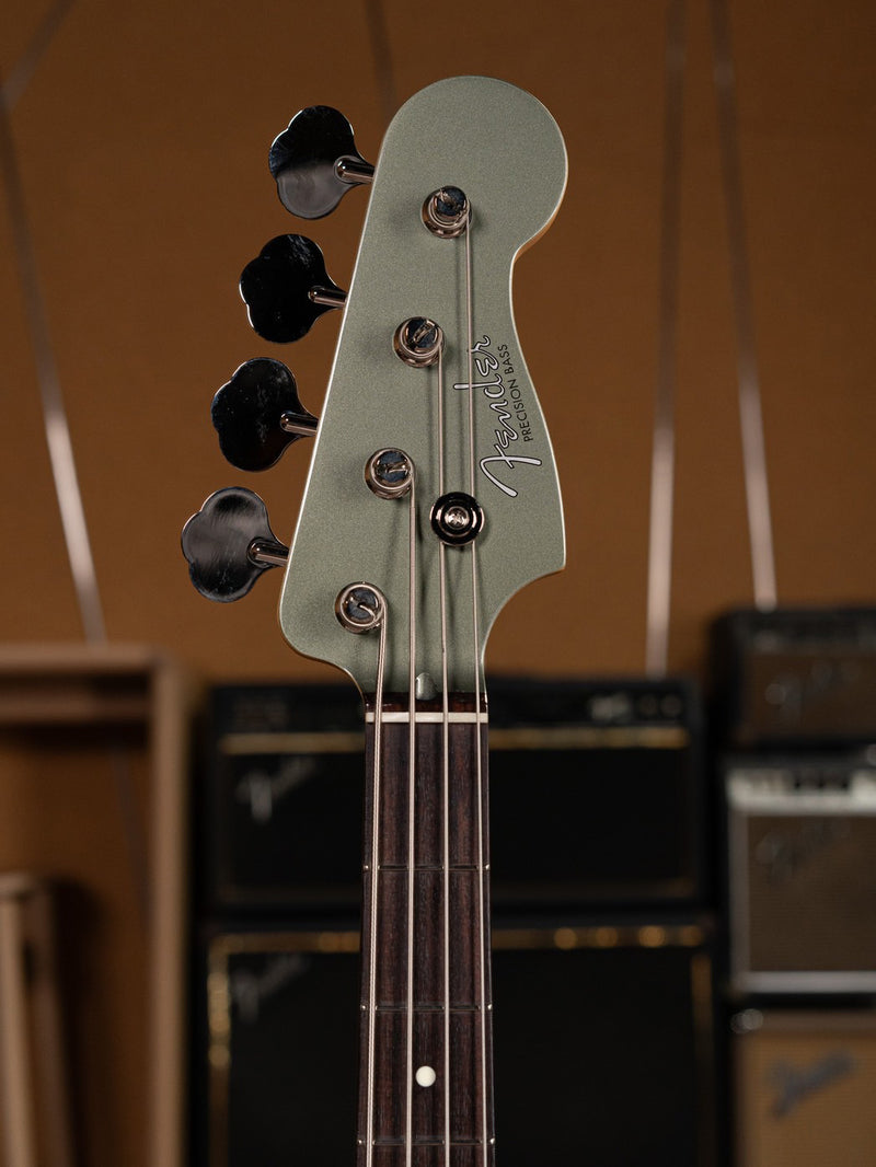 เบสไฟฟ้า Fender FSR Collection Hybrid II Jazz Bass, Jasper Olive Metallic