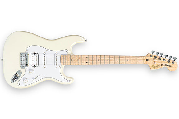Squier FSR Affinity Series Stratocaster Junior HSS, Pearl White กีตาร์ไฟฟ้า