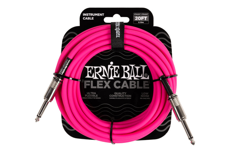 Ernie Ball Flex Cables 20 Feet Pink