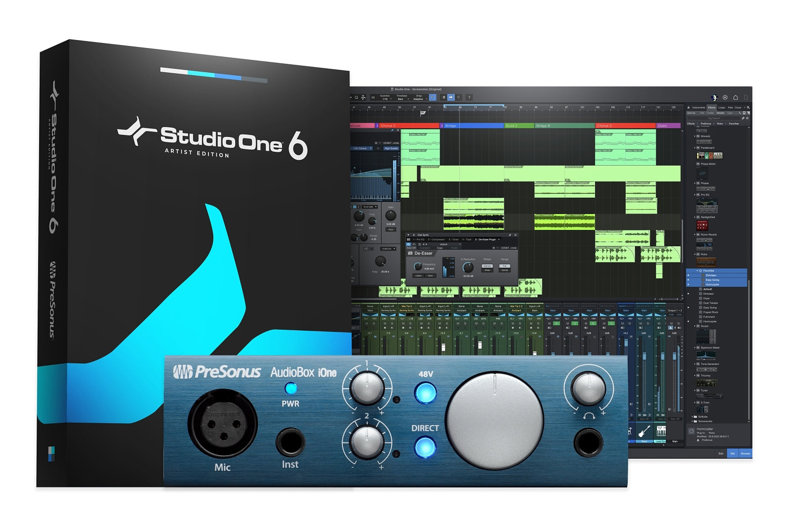 ออดิโอ อินเตอร์เฟส PreSonus AudioBox iOne – เบ๊ เงียบ เส็ง