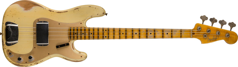 Fender Custom Shop '58 P Bass Heavy Relic Vintage White