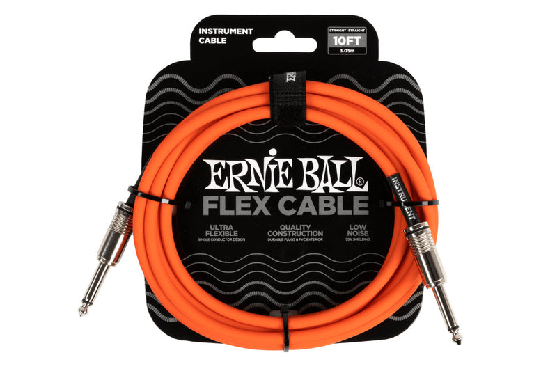 Ernie Ball Flex Cables 10 Feet Orange