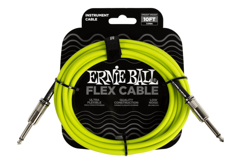 Ernie Ball Flex Cables 10 Feet Green