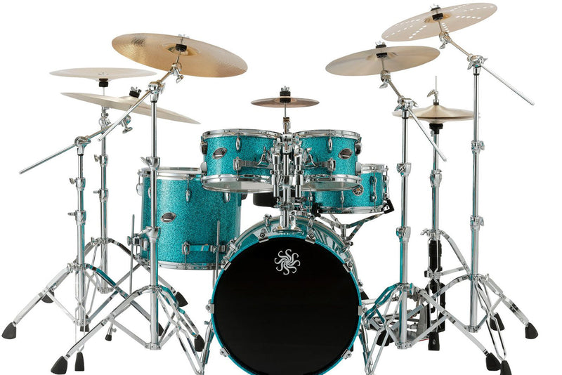 Sakae Evolved 4 Piece Maple Drum Kit, Turquoise Champagne (ชุด 4 ใบ)