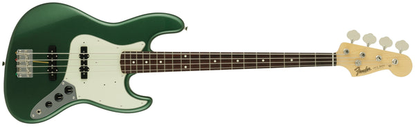 Fender 2023 Collection, MIJ Traditional 60s Jazz Bass, Aged Color, Aged Sherwood Green Metallic