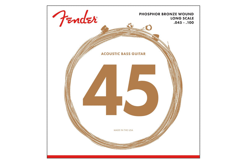 สายเบสโปร่ง Fender 8060 Phosphor Bronze Acoustic Bass Strings-Long Scale