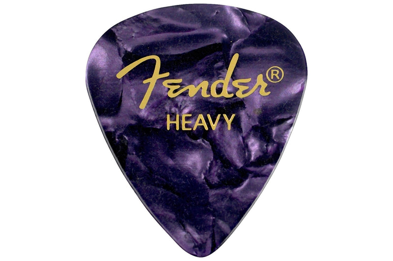 ปิ๊กกีตาร์ Fender Celluloid Picks, 351 Shape Heavy Purple Moto