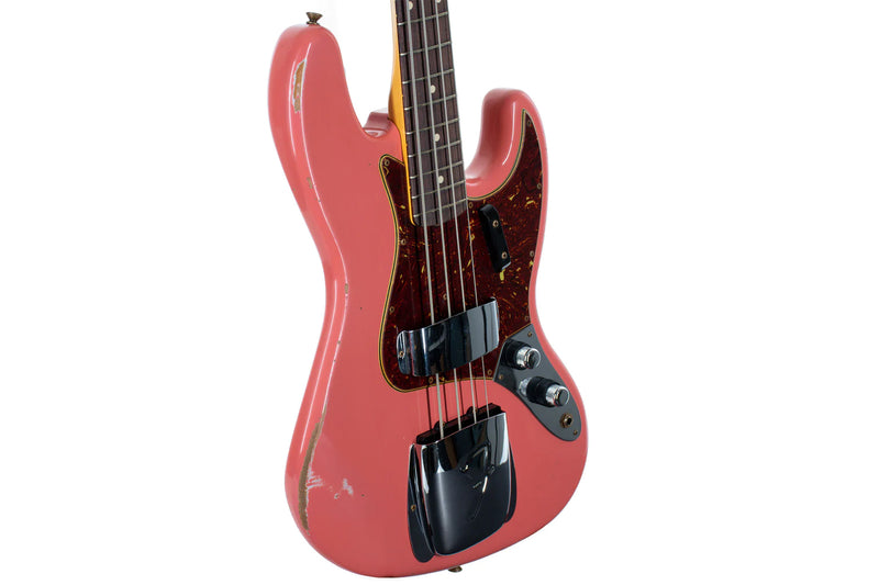 เบสไฟฟ้า Fender Custom Shop '60 Jazz Bass Relic, Super Faded Aged Tahitian Coral