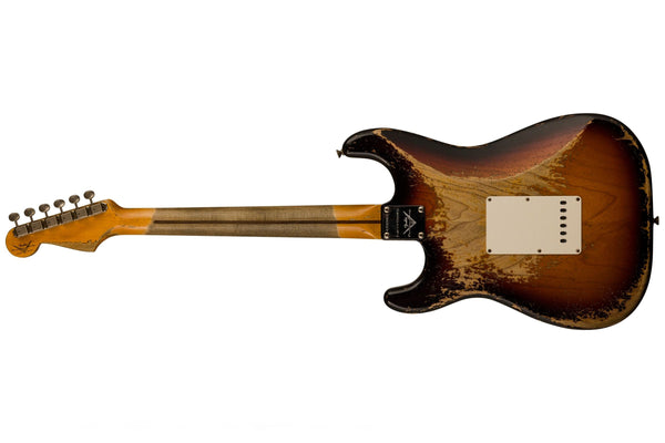 Fender Custom Shop Red Hot Stratocaster - Super Heavy Relic - Faded Chocolate 3-Color Sunburst