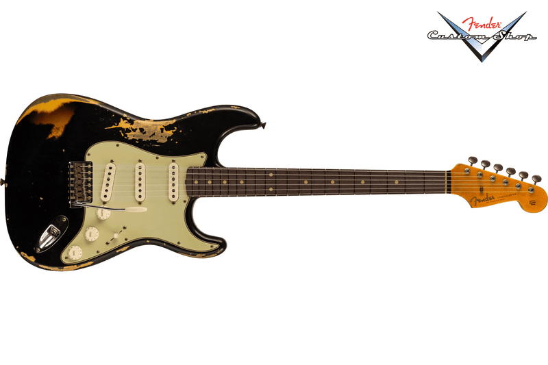 Fender Custom Shop 1960 Stratocaster Heavy Relic Aged Black over