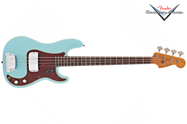 Fender Custom Shop 63 Precision Bass Journeyman, Aged Daphne Blue