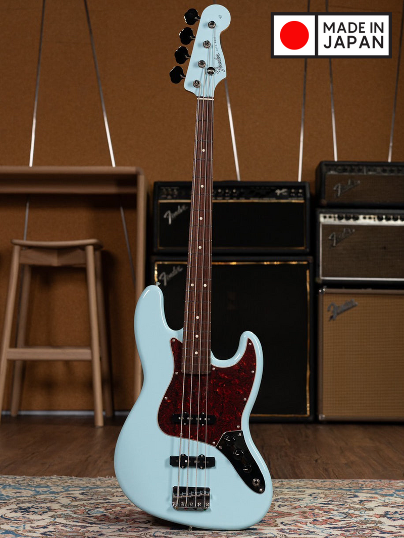 เบสไฟฟ้า Fender FSR Collection Hybrid II Jazz Bass, Daphne Blue