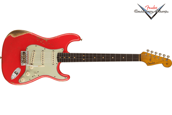 Fender Custom Shop Limited Edition '63 Stratocaster Heavy Relic Aged Fiesta Red