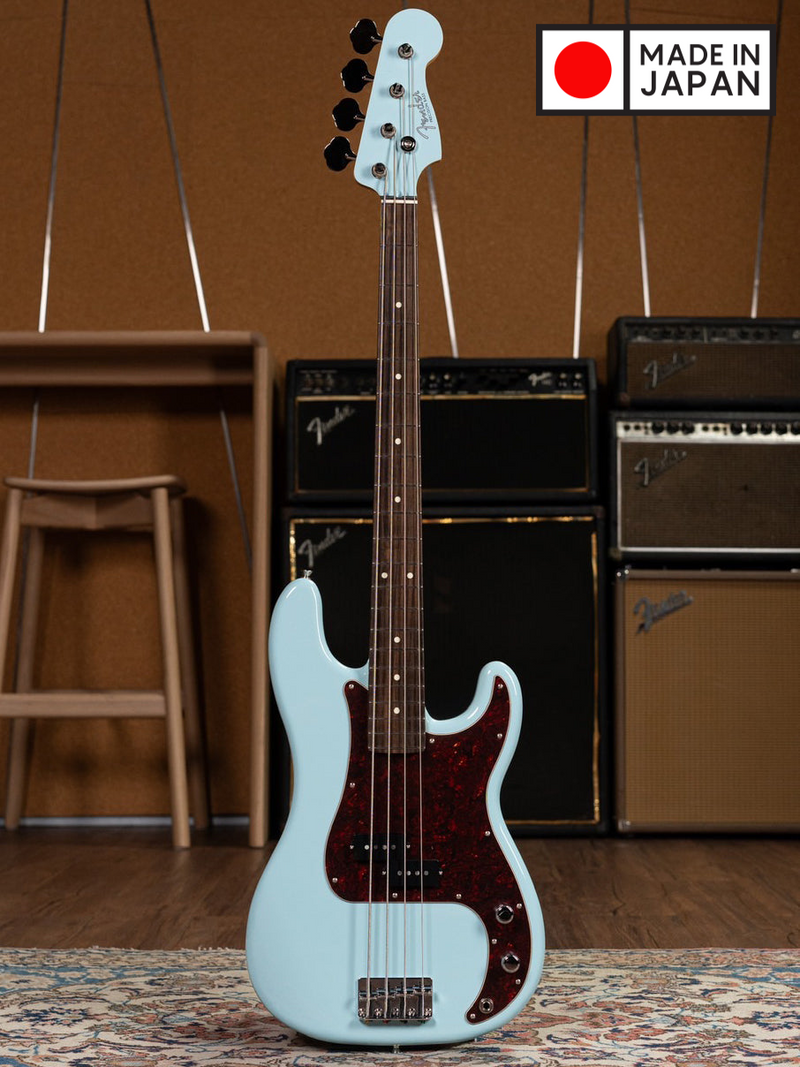 เบสไฟฟ้า Fender FSR Collection Hybrid II Precision Bass, Daphne Blue