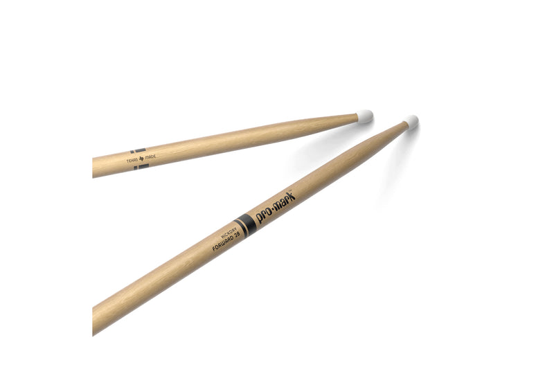 ProMark TX2BN Classic Forward 2B Hickory Drumstick, Oval Nylon Tip