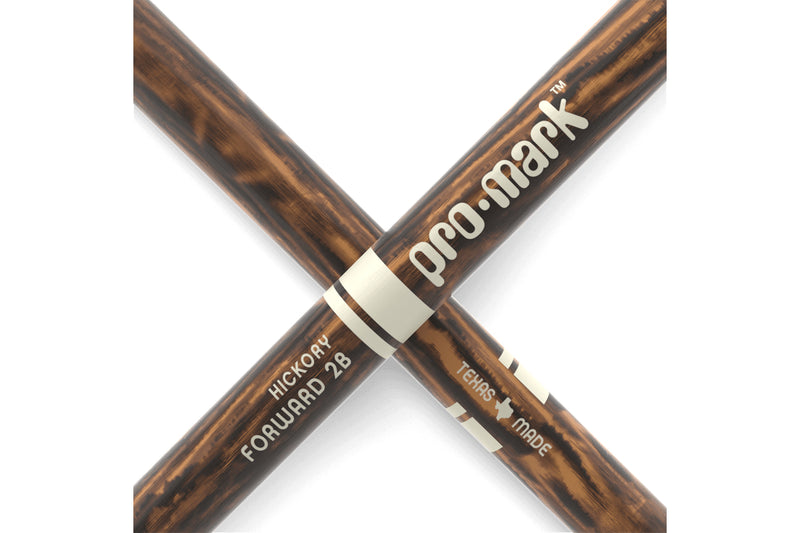 ProMark TX2BW-FG Classic Forward 2B FireGrain Hickory Drumstick, Oval Wood Tip