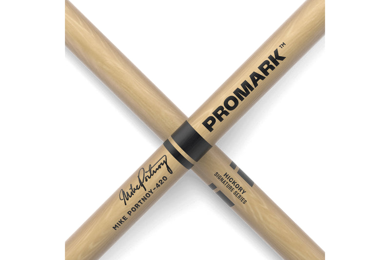ProMark TX420N Mike Portnoy 420 Hickory Drumstick, Nylon Tip
