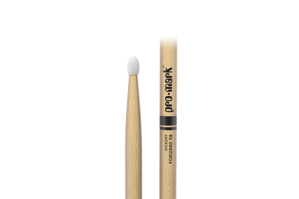 ProMark TX5BN Classic Forward 5B Hickory Drumstick, Oval Nylon Tip