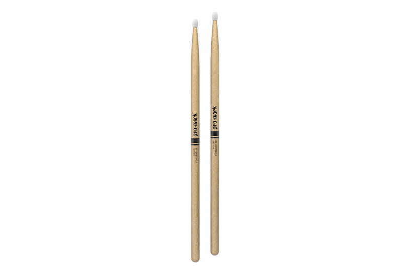 ProMark TX5BN Classic Forward 5B Hickory Drumstick, Oval Nylon Tip