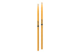 ProMark TX5BW-YL Classic Forward 5B Painted Yellow Hickory Drumstick, Oval Wood Tip