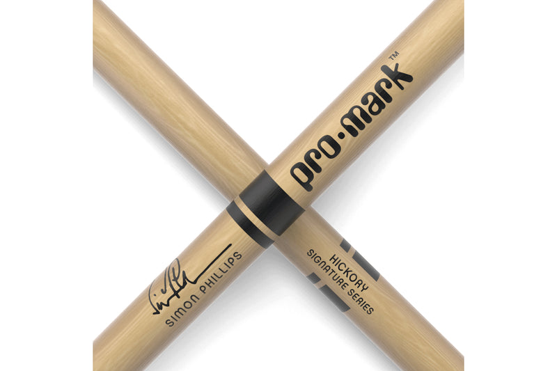 ProMark TX707W Simon Phillips 707 Hickory Drumstick, Large Round Wood Tip