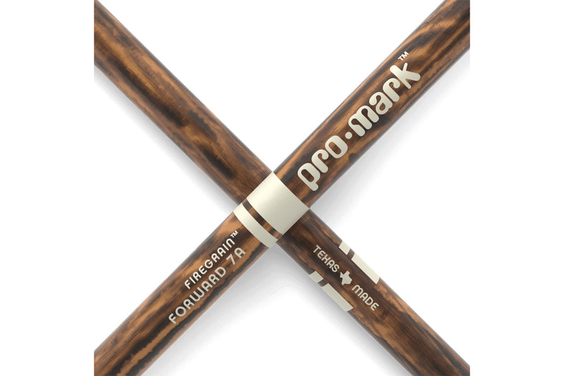 ProMark TX7AW-FG Classic Forward 7A FireGrain Hickory Drumstick, Oval Wood Tip