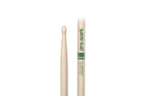 ProMark TXR7AW Classic Forward 7A Raw Hickory Drumstick, Oval Wood Tip