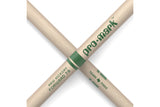 ProMark TXR7AW Classic Forward 7A Raw Hickory Drumstick, Oval Wood Tip