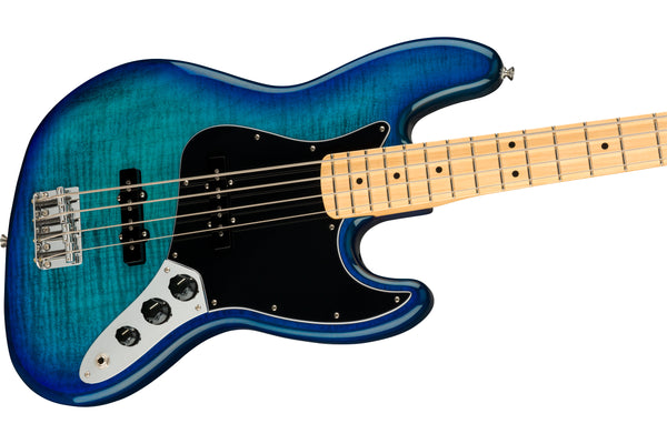 เบสไฟฟ้า Fender Player Jazz Bass Plus Top Blue Burst