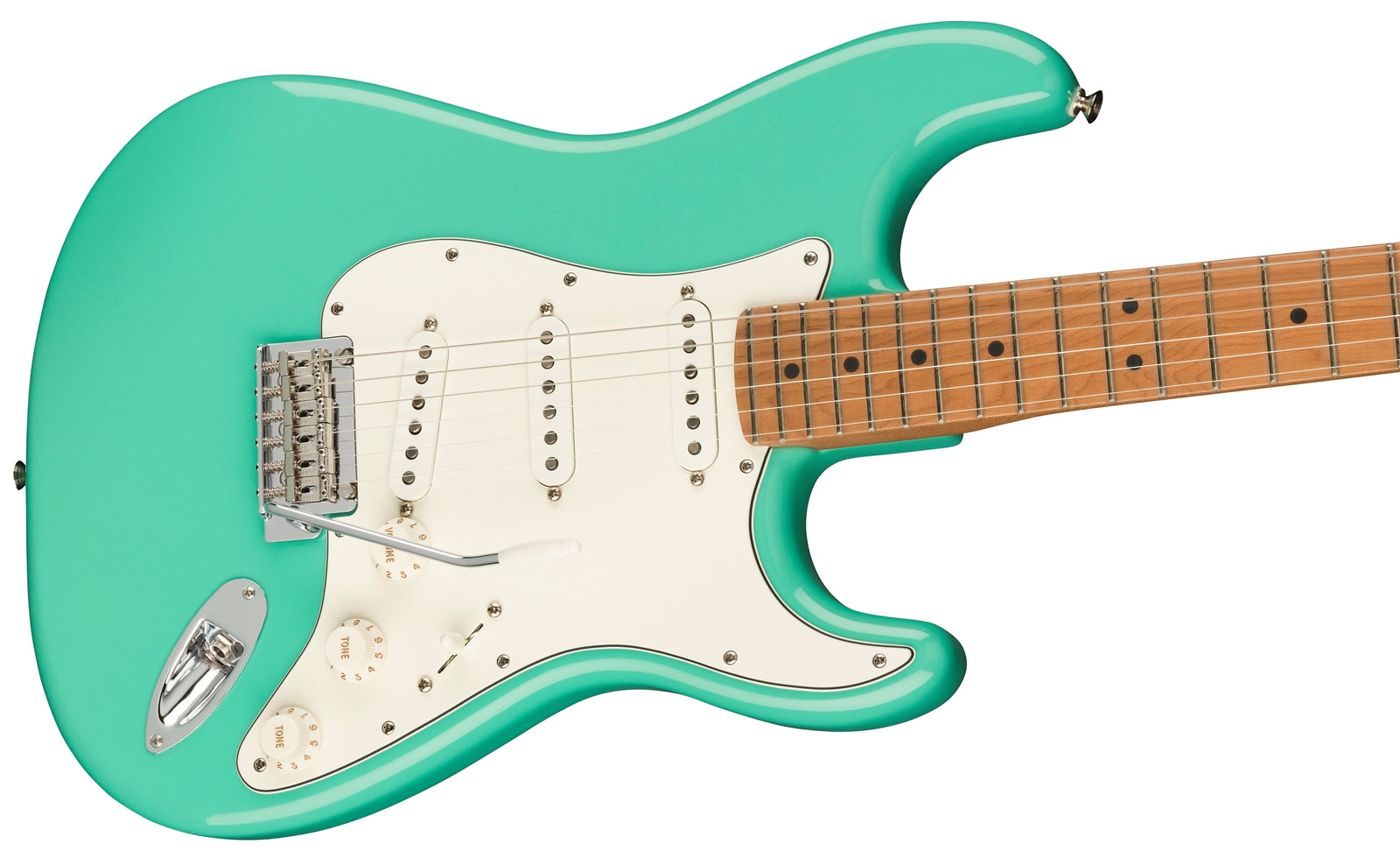 フェンダーストラトプレイヤーネオングリーン メキシコ製限定品 Fender