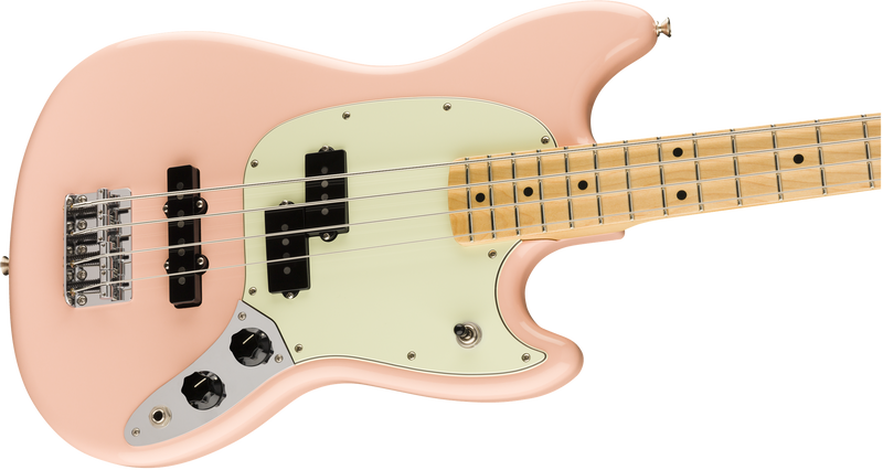 เบสไฟฟ้า Fender Limited Edition Player Mustang Bass PJ Shell Pink