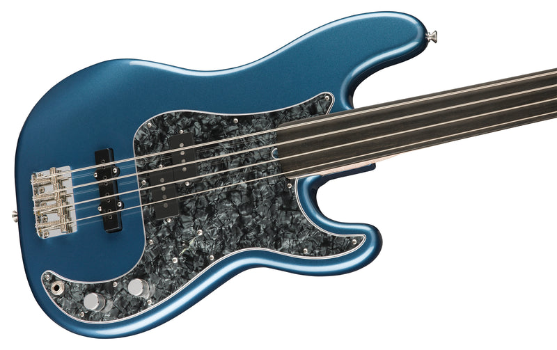 เบสไฟฟ้า Fender Tony Franklin Fretless Precision Bass Lake Placid Blue