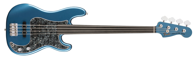 เบสไฟฟ้า Fender Tony Franklin Fretless Precision Bass Lake Placid Blue