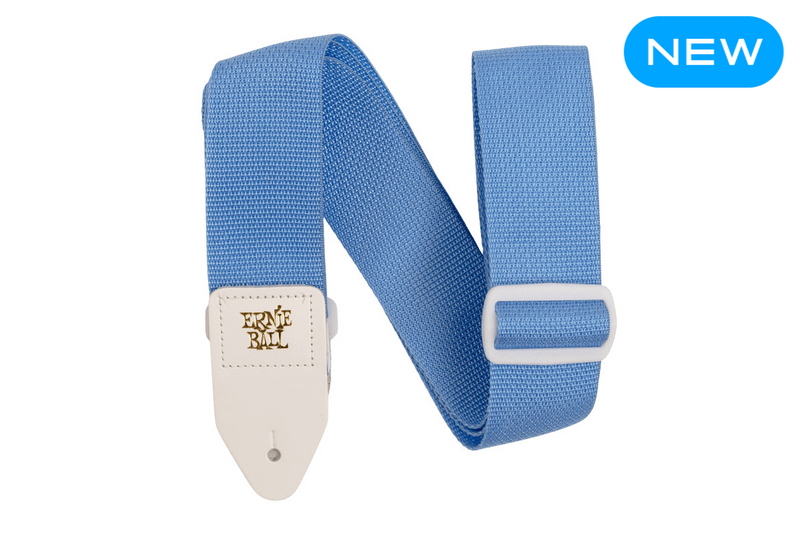 ERNIE BALL SOFT BLUE & WHITE POLYPRO GUITAR STRAP