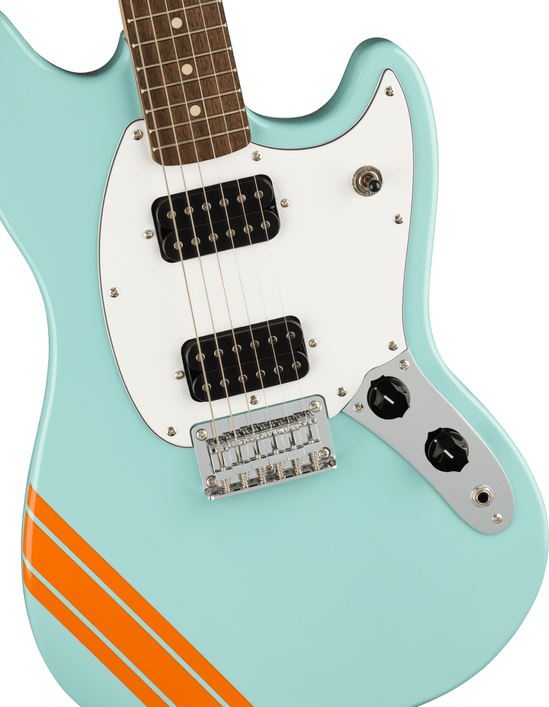 กีต้าร์ไฟฟ้า Squier FSR Bullet Competition Mustang HH Daphne Blue