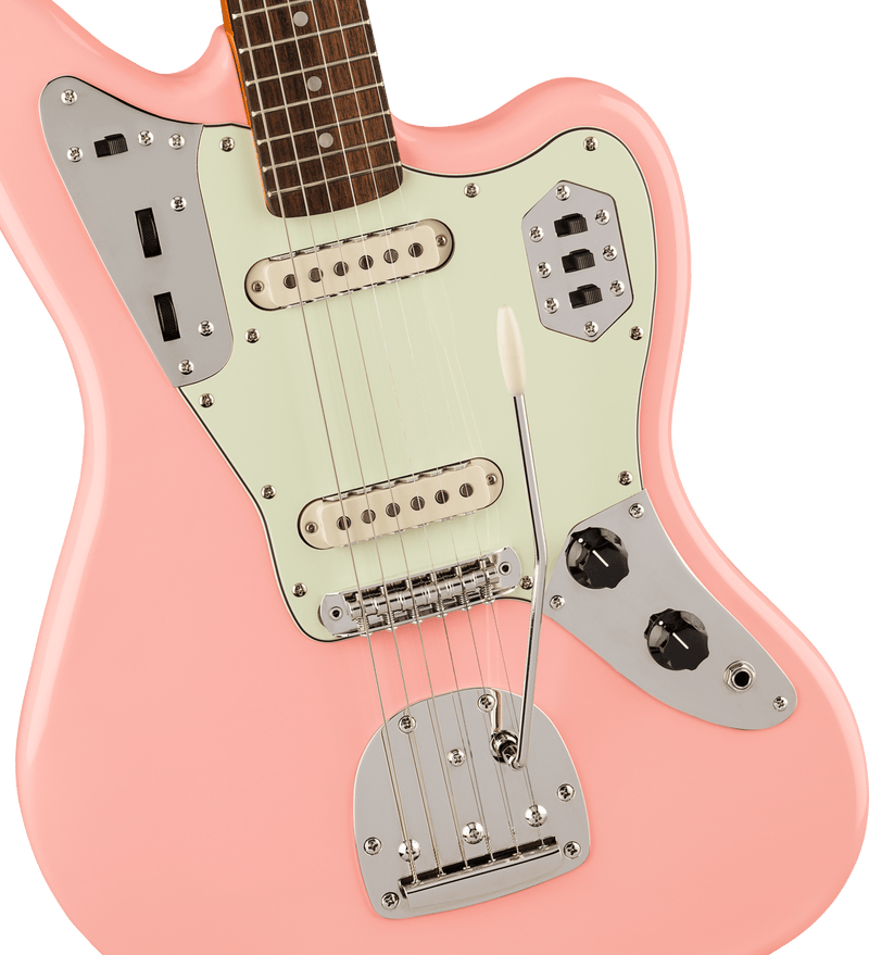 กีต้าร์ไฟฟ้า Squier FSR Classic Vibe '60s Jaguar Shell Pink