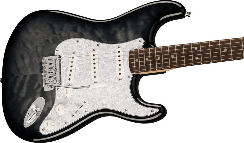 กีต้าร์ไฟฟ้า Squier FSR Affinity Series Stratocaster QMT Black Burst
