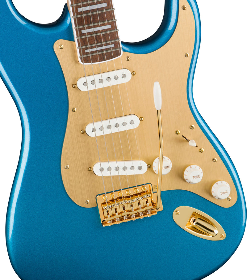 กีต้าร์ไฟฟ้า Squier 40th Anniversary Stratocaster, Gold Edition, Lake Placid Blue