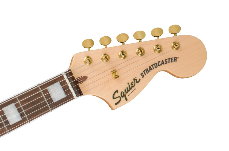 กีต้าร์ไฟฟ้า Squier 40th Anniversary Stratocaster, Gold Edition, Sienna Sunburst