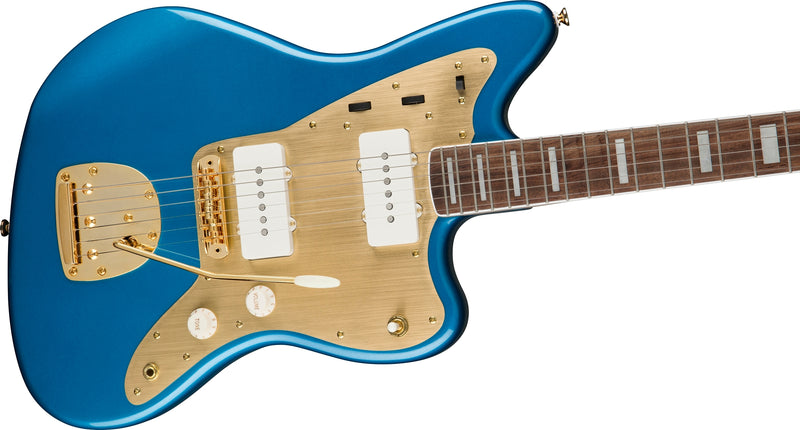 กีต้าร์ไฟฟ้า Squier 40th Anniversary Jazzmaster, Gold Edition, Lake Placid Blue