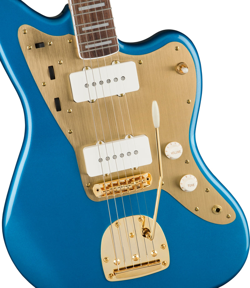 กีต้าร์ไฟฟ้า Squier 40th Anniversary Jazzmaster, Gold Edition, Lake Placid Blue