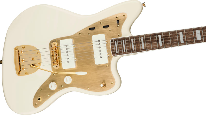 กีต้าร์ไฟฟ้า Squier 40th Anniversary Jazzmaster, Gold Edition, Olympic White