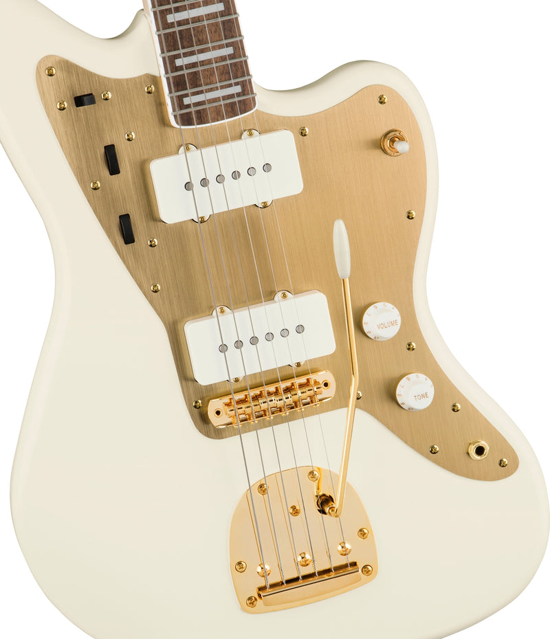 กีต้าร์ไฟฟ้า Squier 40th Anniversary Jazzmaster, Gold Edition, Olympic White