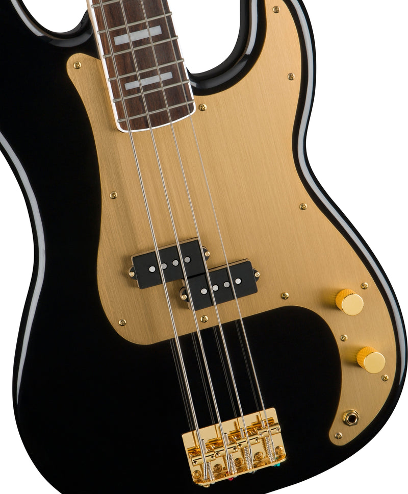 เบสไฟฟ้า Squier 40th Anniversary Precision Bass, Gold Edition, Black