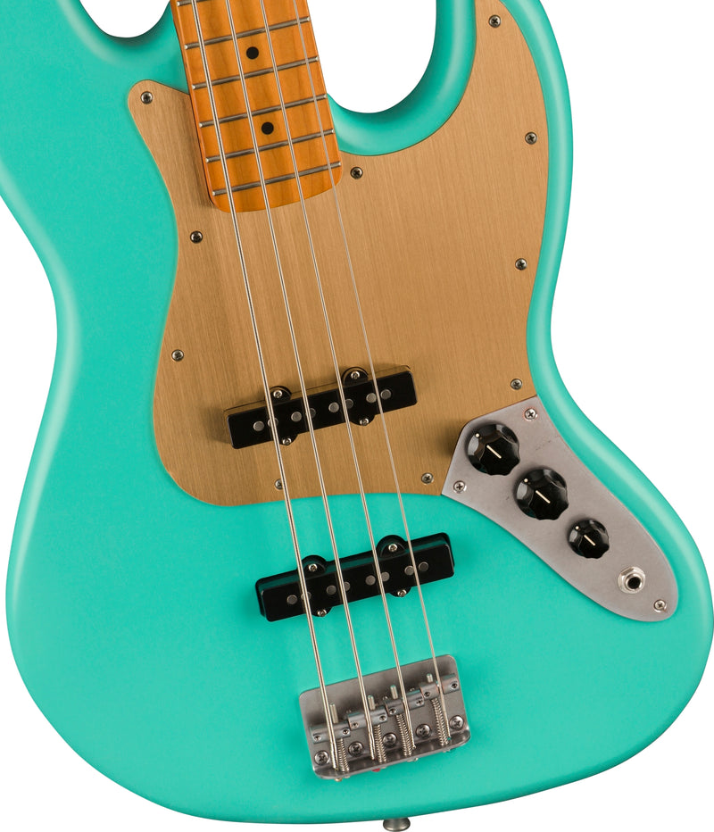 Squier 40th Anniversary Jazz Bass, Vintage Edition, Satin Sea Foam Green