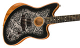 Fender Limited Edition American Acoustasonic Jazzmaster Black Paisley