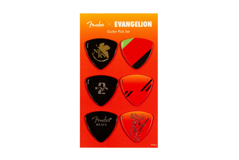 ปิ๊กกีต้าร์ Fender Evangelion Asuka Pick Set