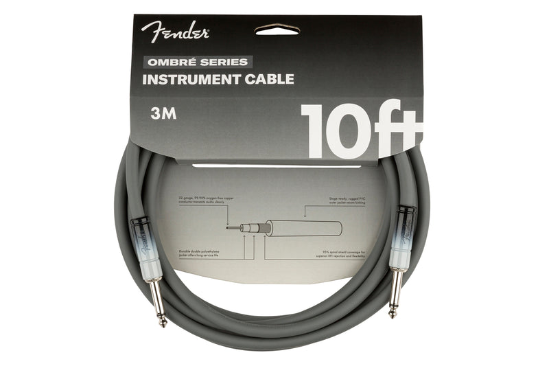 สายแจ็คกีต้าร์ Fender Ombré Instrument Cables Silver Smoke