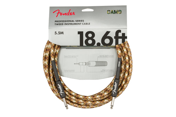 สายแจ็คกีต้าร์ Fender Professional Series Instrument Cable, Camo