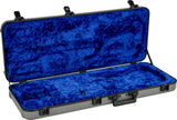 กล่องเคสกีต้าร์ไฟฟ้า Fender Deluxe Molded Strat/Tele Case, Silver/Blue